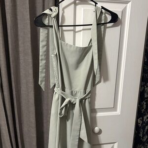 Elegant Sage Green Dress